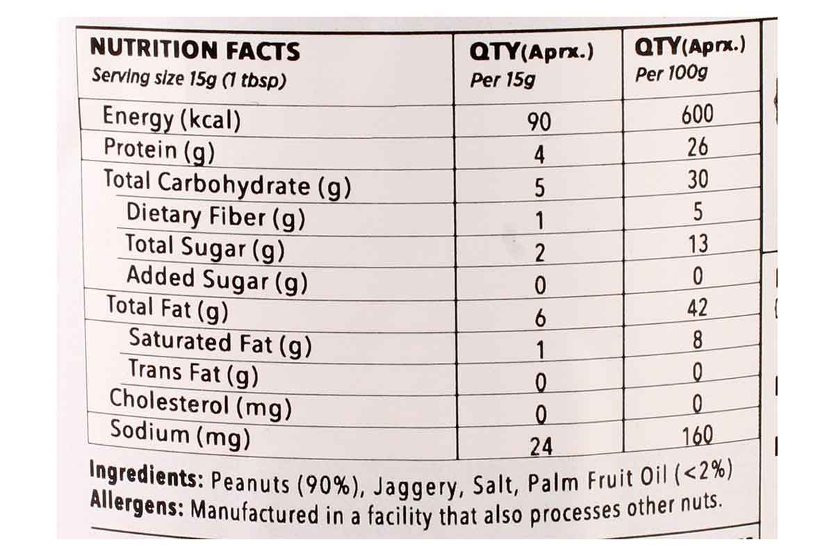 The Butternut Co.Peanut Butter Jaggery Creamy 340 Gm