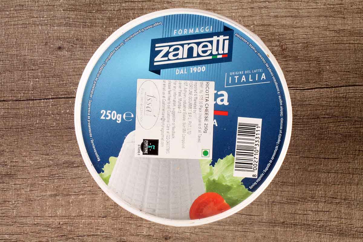 Formaggi Zanetti Ricotta Cheese 250 Gm