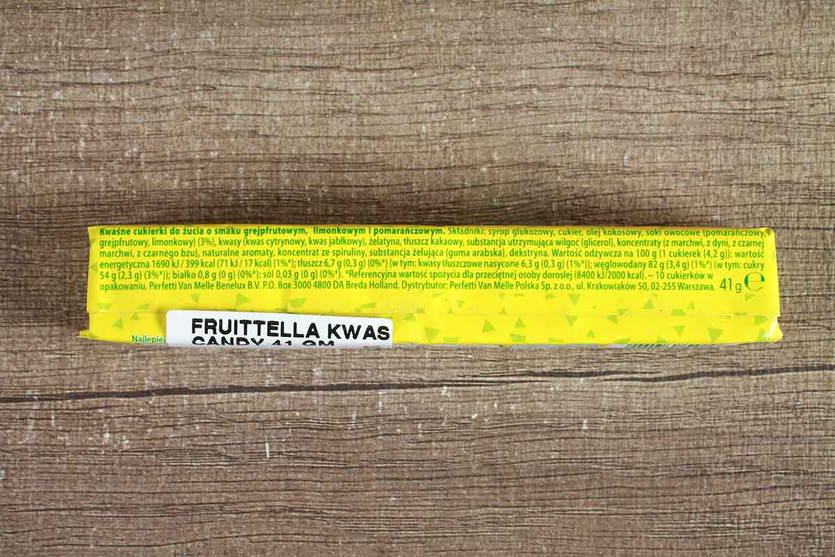 Fruittella Kwasne Candy Chocolate 41 Gm