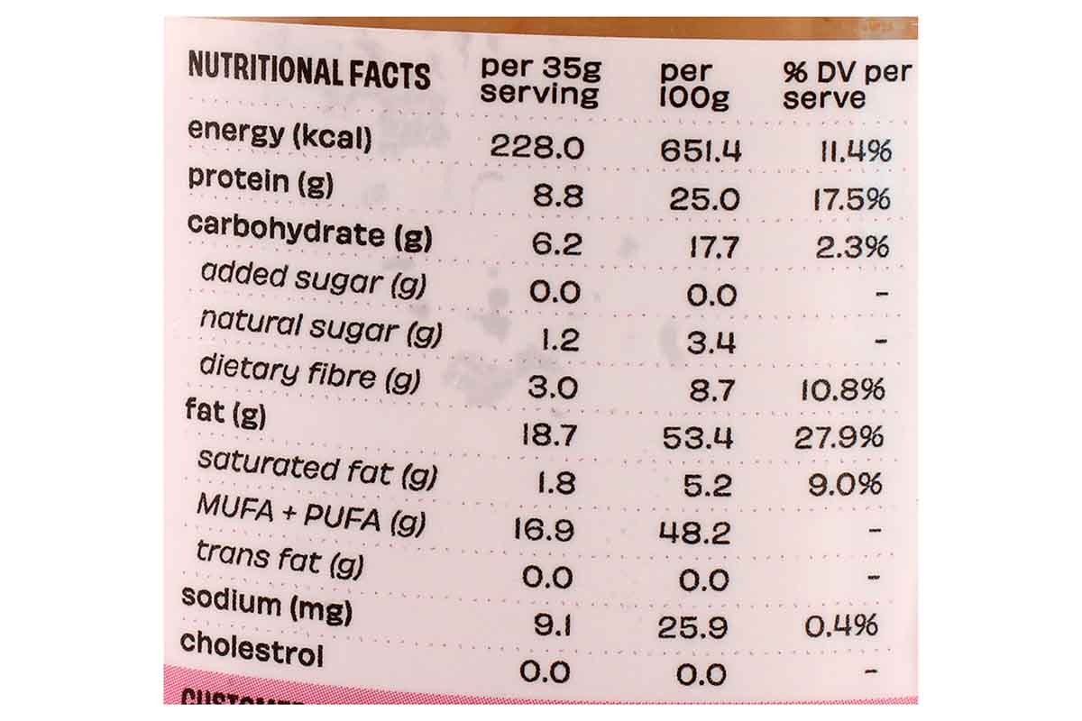The Whole Truth Unsweetened Peanut Butter Crunchy 325 Gm