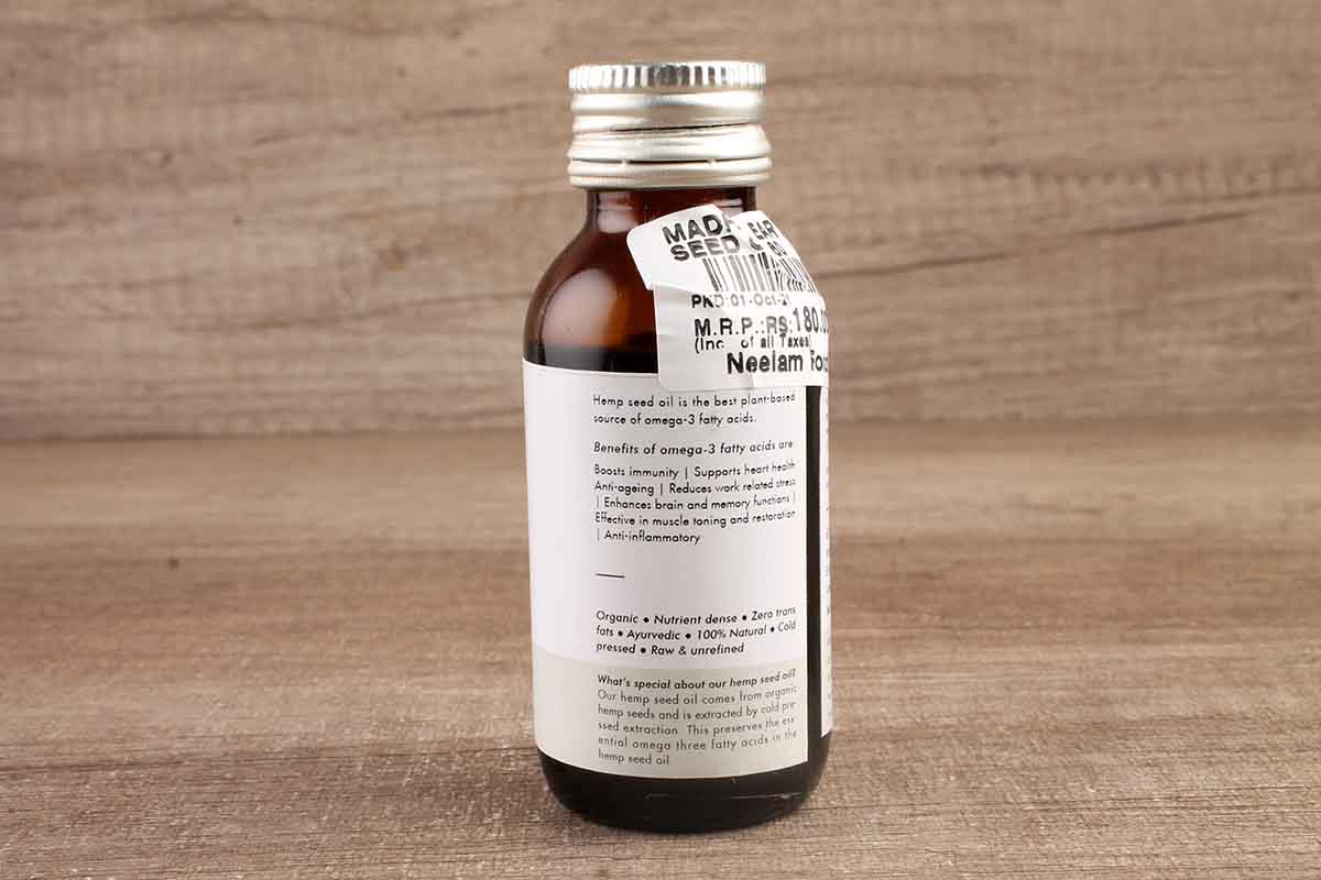 Madhya Earth Hemp Seed Oil 60 Ml