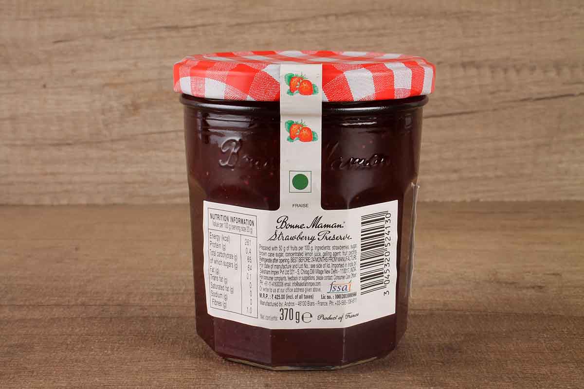 Bonne Maman Strawberry Preserve Jam 370 Gm