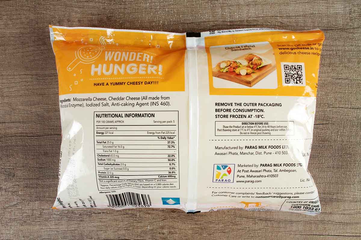 Go Pizza Blend Mozzarella + Cheddar Cheese 500 Gm