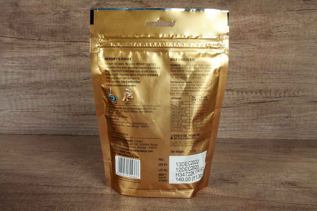 Hersheys Milk Kisses Chocolate 108 Gm