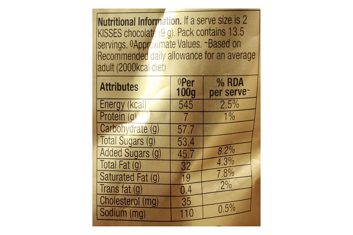 Hersheys Milk Kisses Chocolate 108 Gm