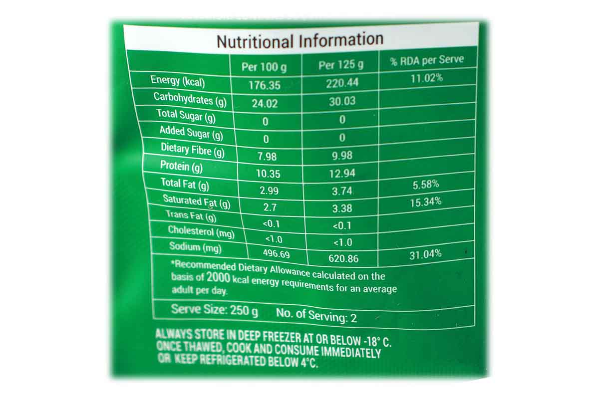 Blue Tribe Soya Chaap Hariyali 250 Gm