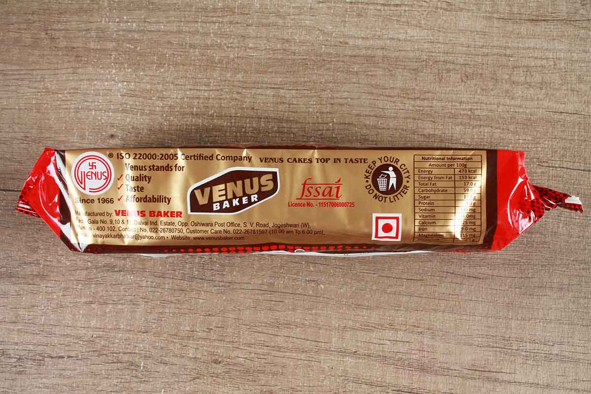 Venus Baker Rum Plum Cake 400 Gm