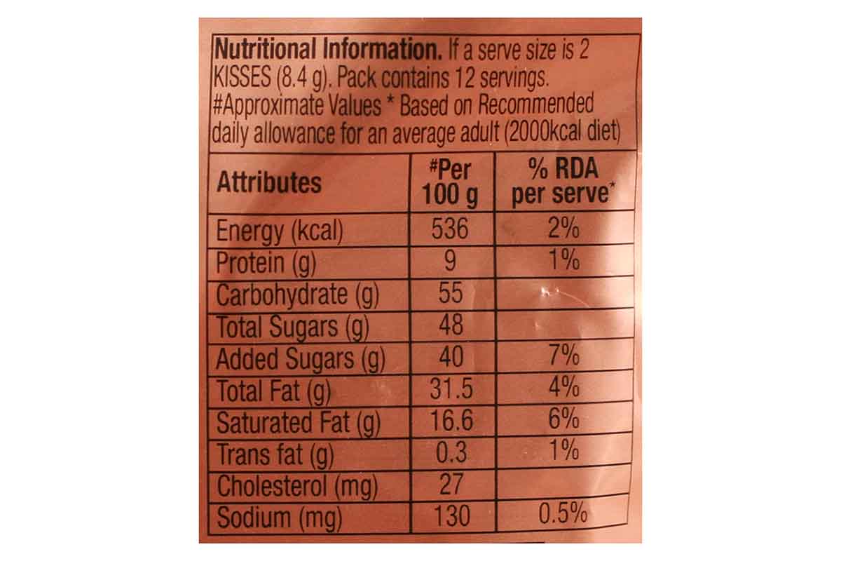 Hersheys Kisses Cashews Chocolate 100.8 Gm