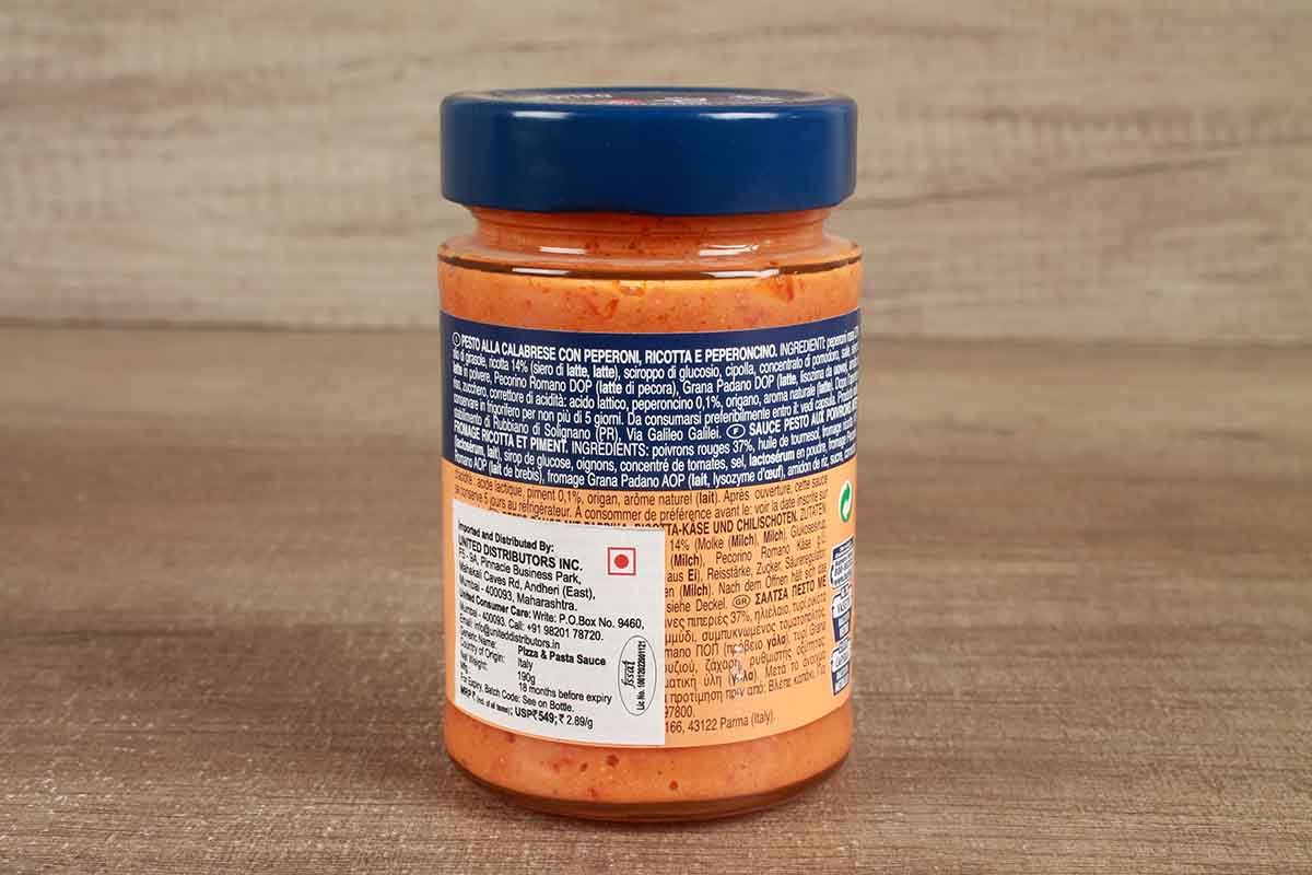 Barilla Pesto Alla Calabrese Sauce 190 Gm