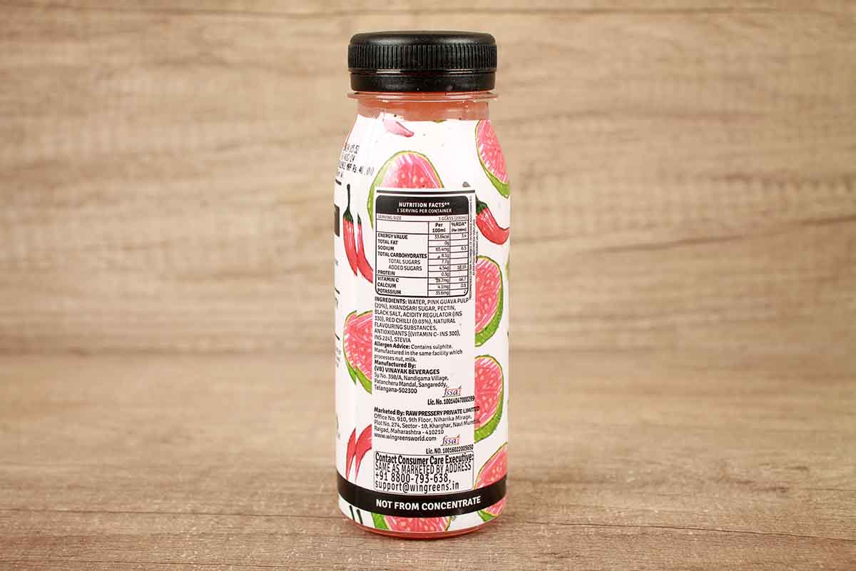 Raw Pressery Refreshers Pink Guava Chilli Juice 200 Ml