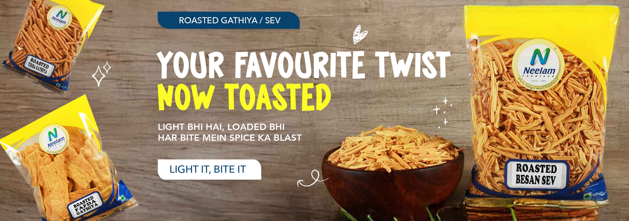 Roasted Gathiya / Sev