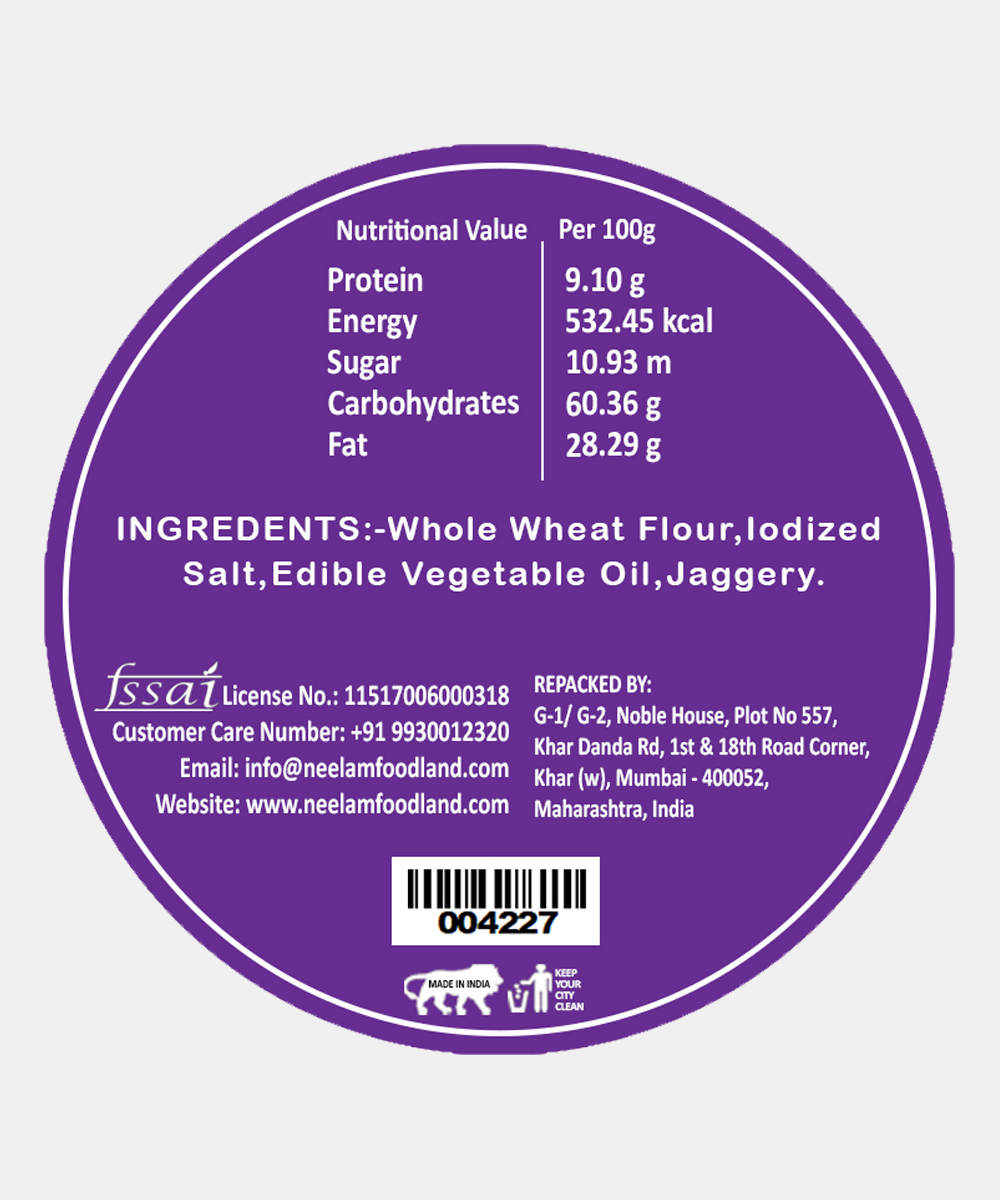 Roasted Jaggery Bhakri 200 Gm