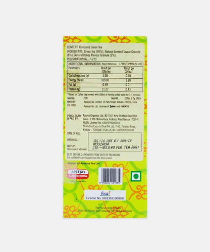 Ty Phoo Cleansing Lemon & Honey Green Tea 25 Bag