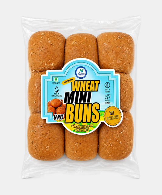Wheat Mini Bun 9 Pc
