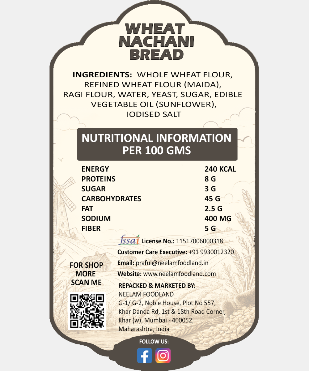 Wheat Nachani Bread 400 Gm