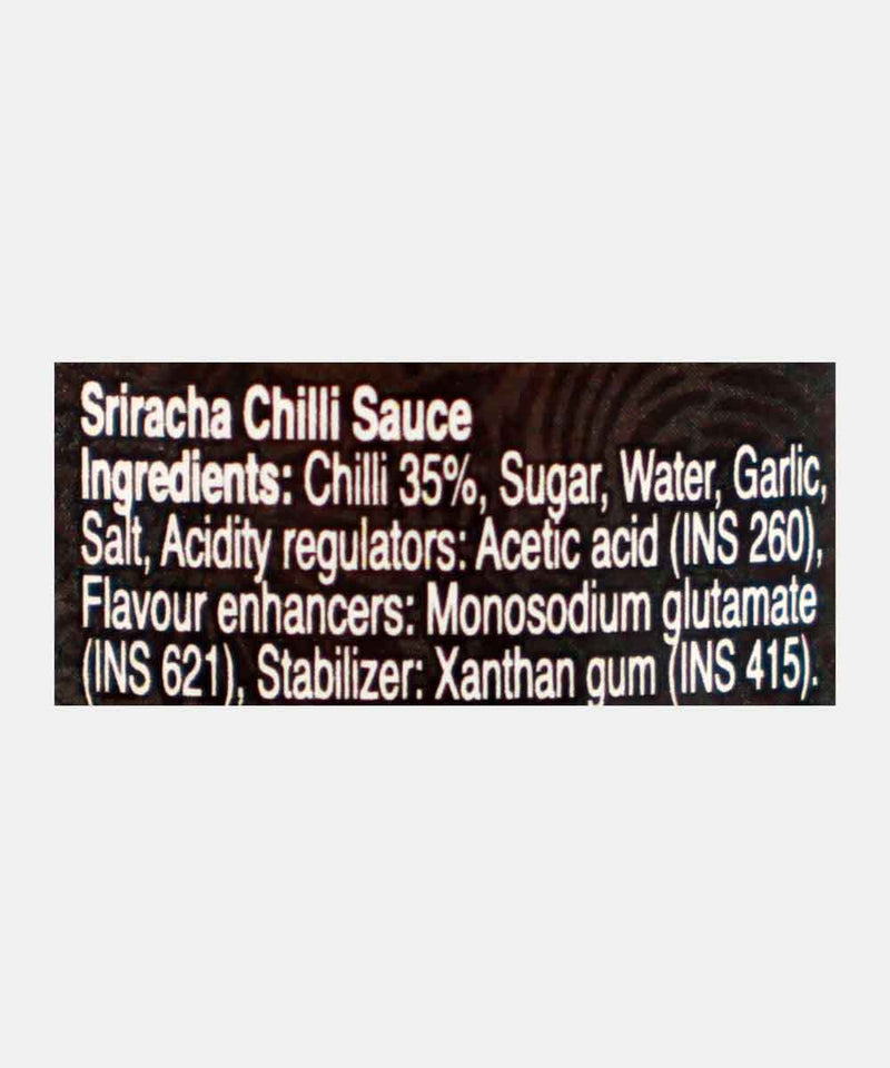 real thai sriracha chilli sauce 180 ml