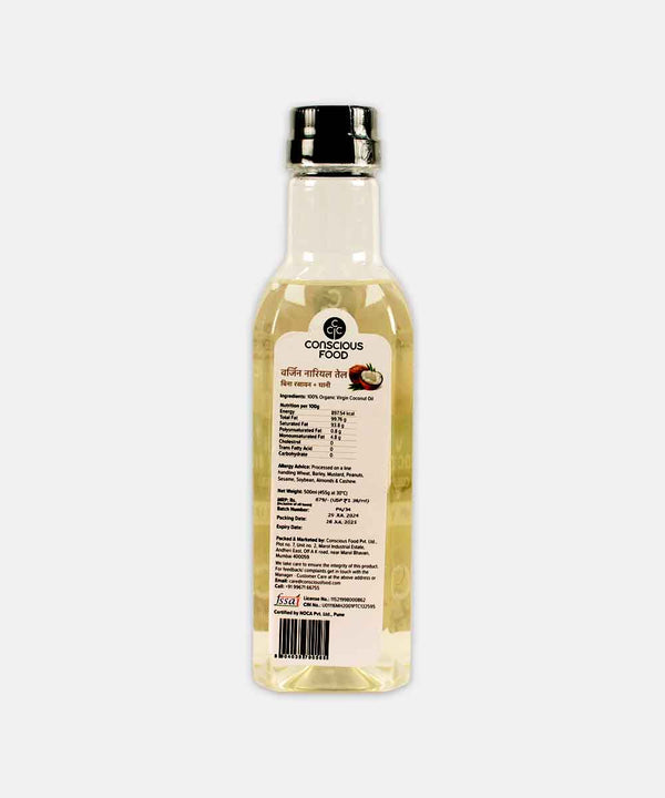 CONSCIOUS FOOD VIRGIN COCONUT OIL 500 ML