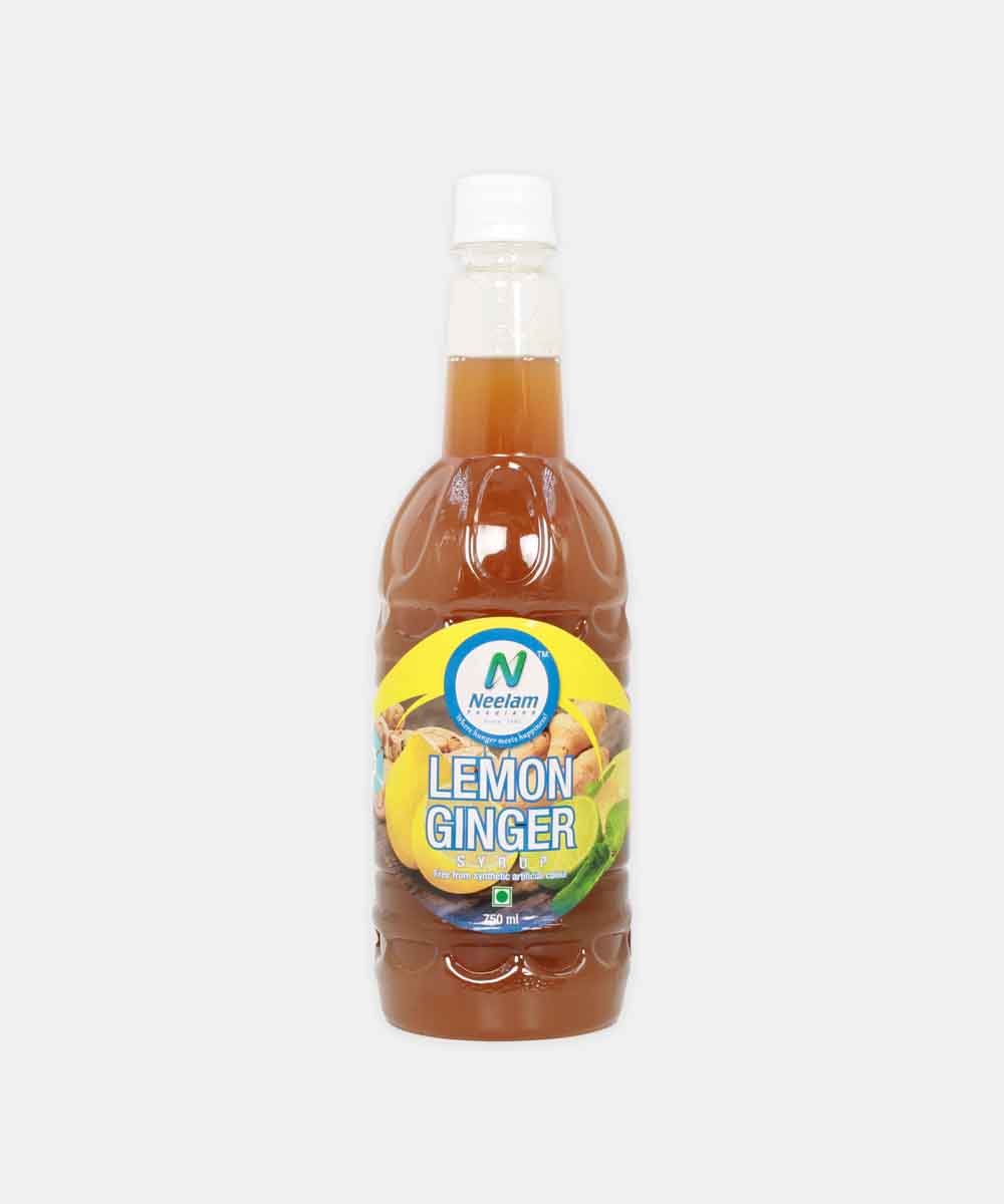Home Made Ginger Lemon 500 Syrup Ml