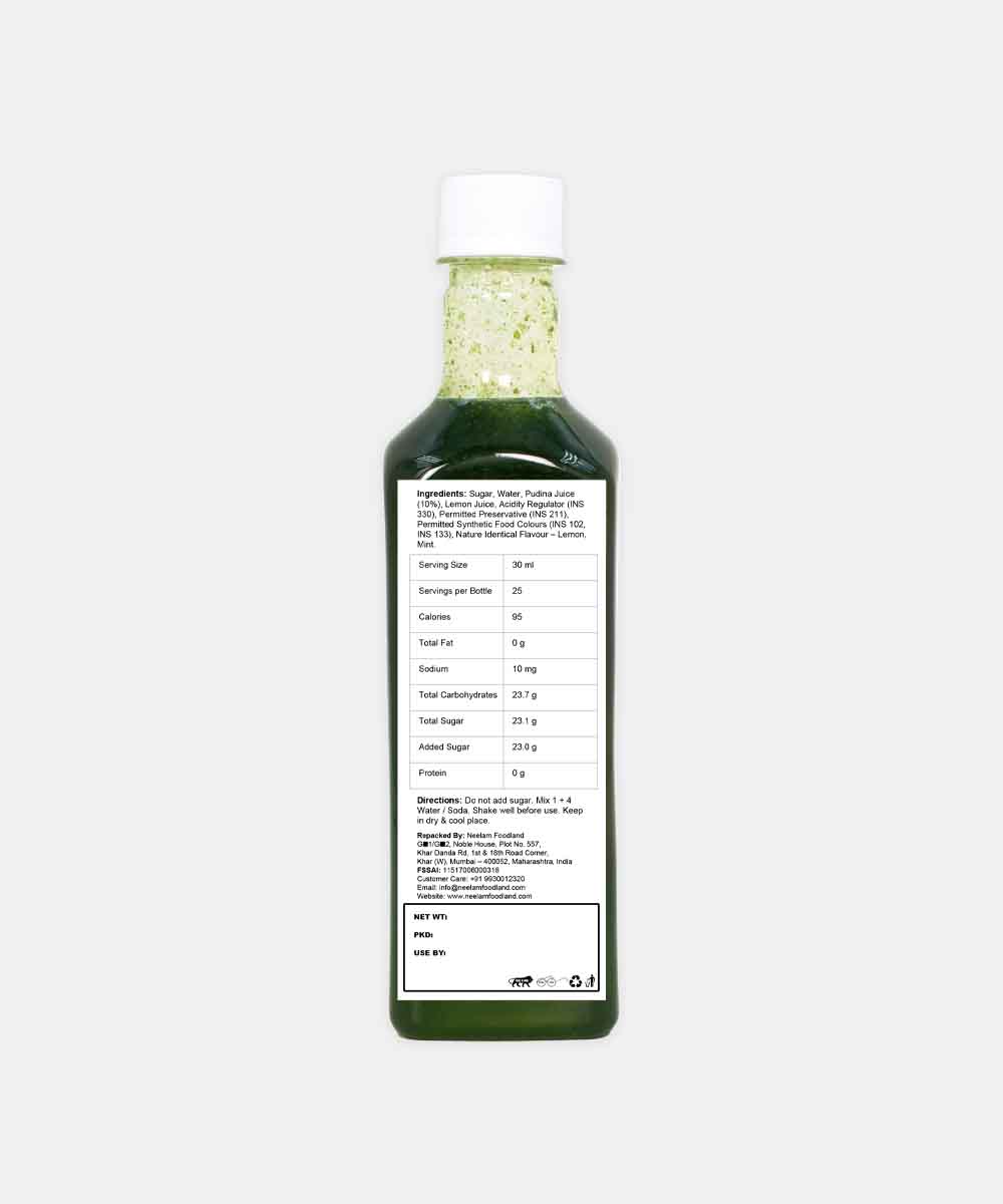 Lemon Pudina Syrup 500 Ml