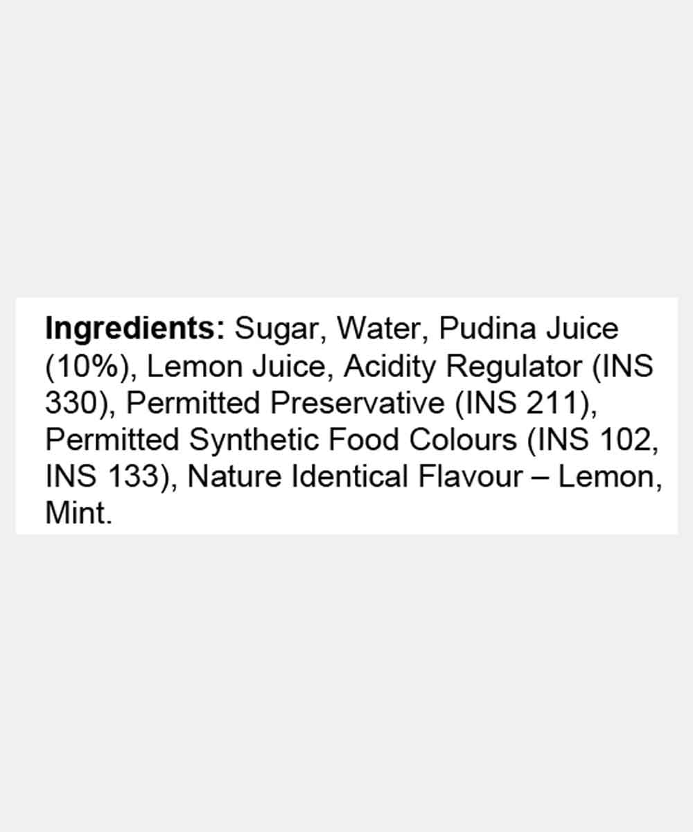 Lemon Pudina Syrup 500 Ml
