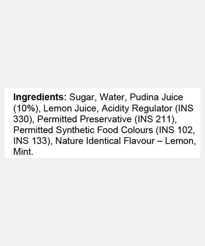 Lemon Pudina Syrup 500 Ml