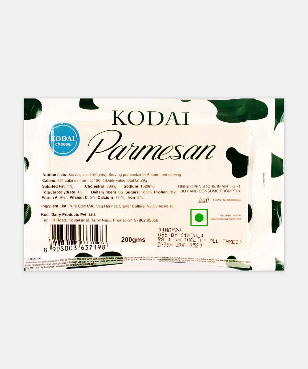 Kodai Parmesan Cheese 200 Gm