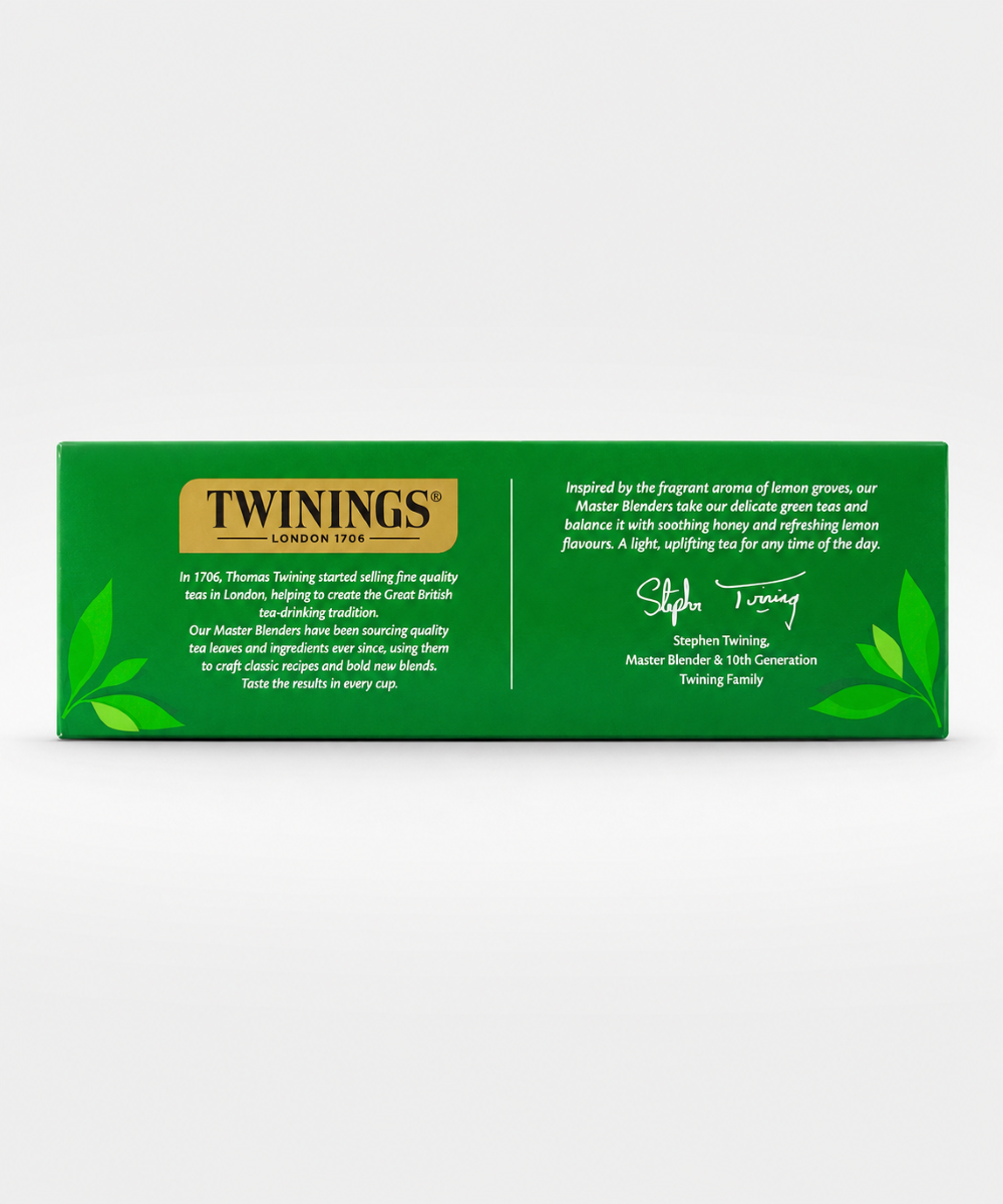 Twining Lemon & Honey Green Tea (100 Bag)