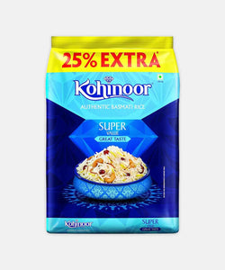 KOHINOOR SUPER VALUE BASMATI RICE 1.25