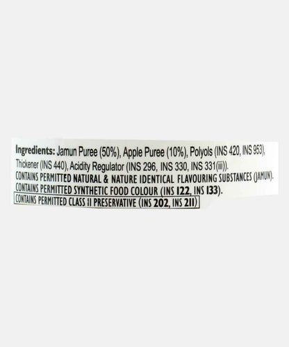 Malas Jamun Jam Zero Sugar Added 350 Gm