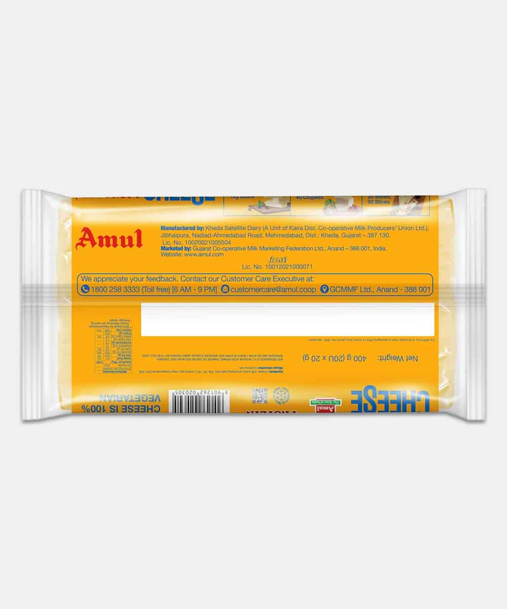 Amul Cheese Slice 20 Pc 400 Gm