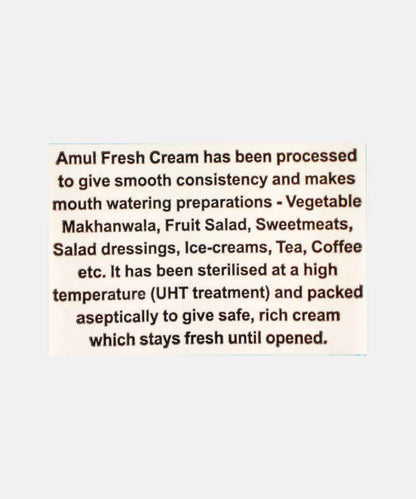 Amul Fresh Cream 250 Ml