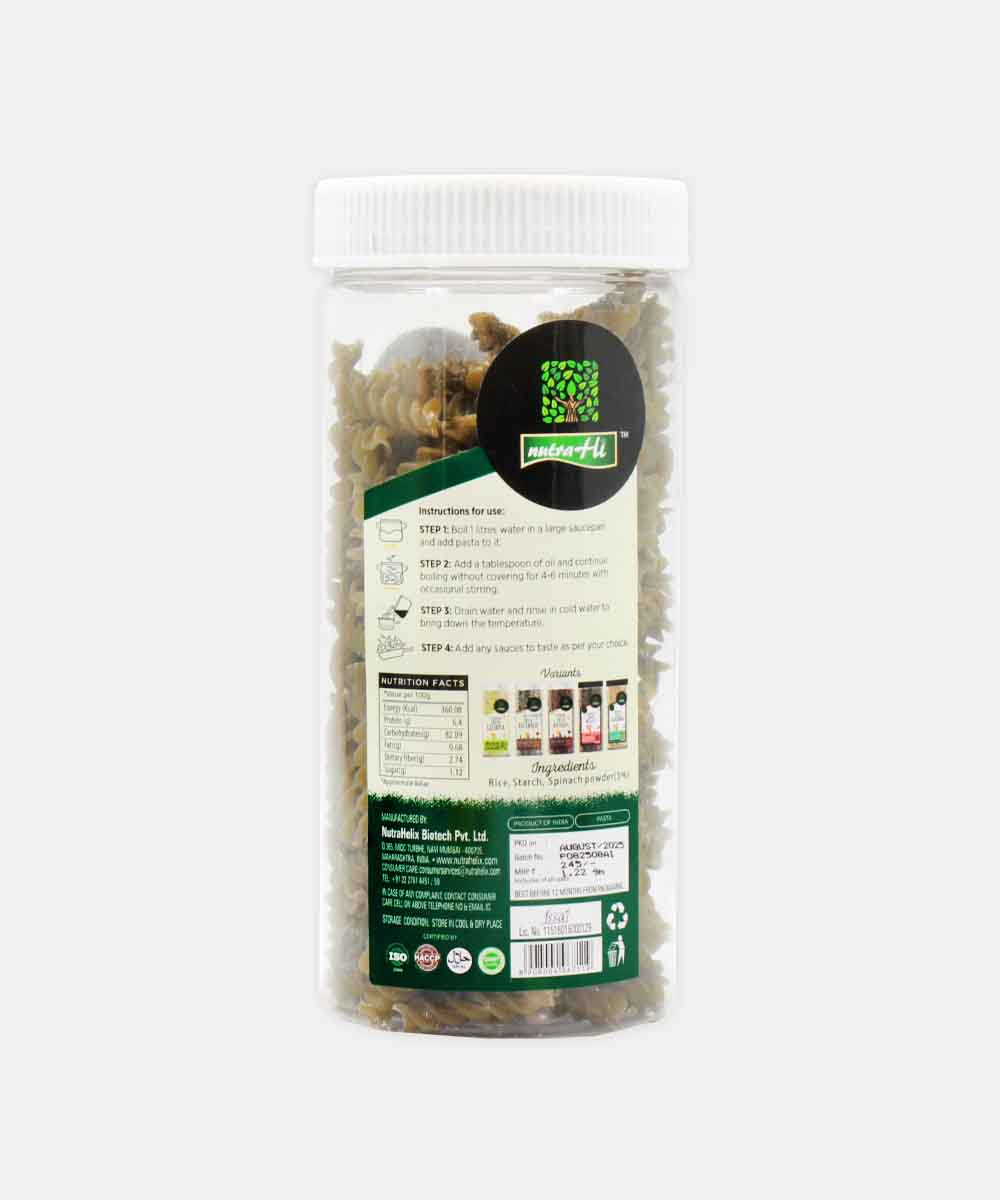 Nutra Hi Gluten Gree Spinach Pasta 200 Gm