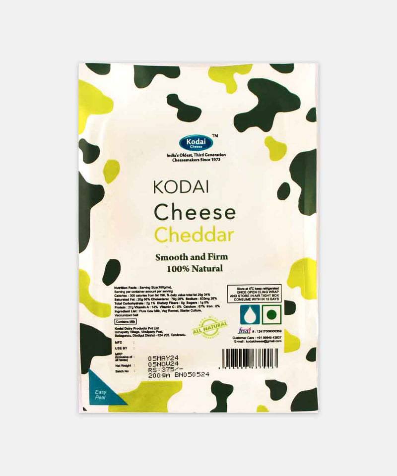 KODAI CHEESE CHEDDAR 200 GM