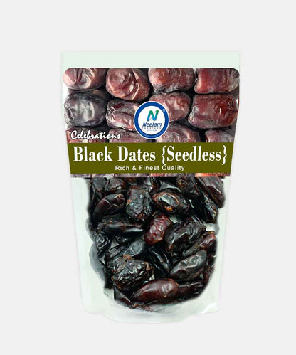 Black Dates Seedless 500 Gm