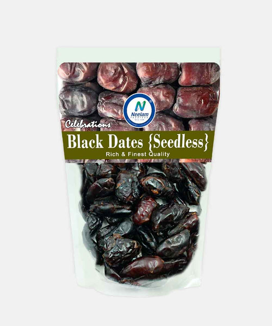 Black Dates Seedless 500 Gm