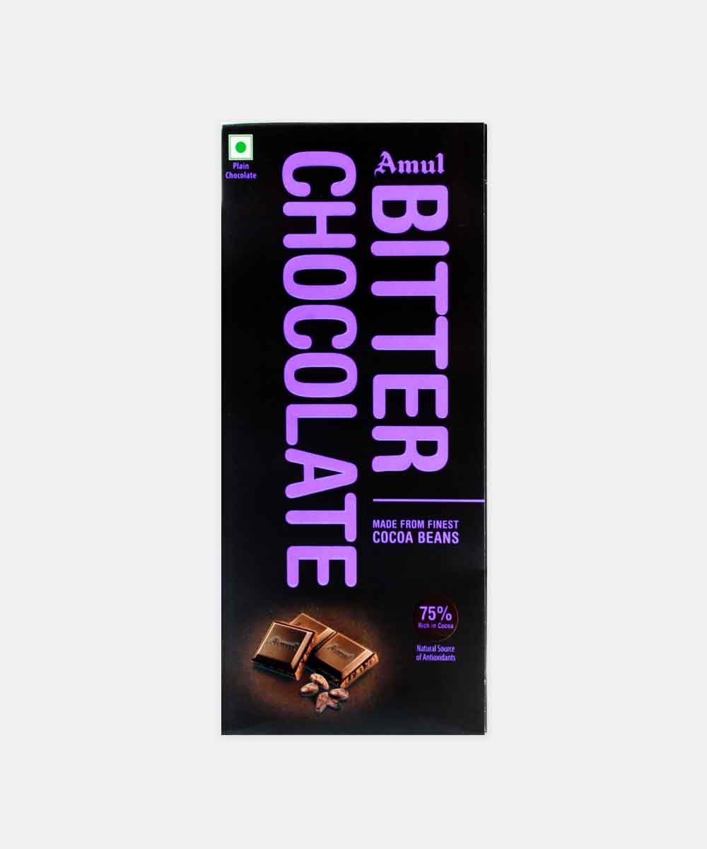 Amul Bitter Chocolate 75% 150 Gm