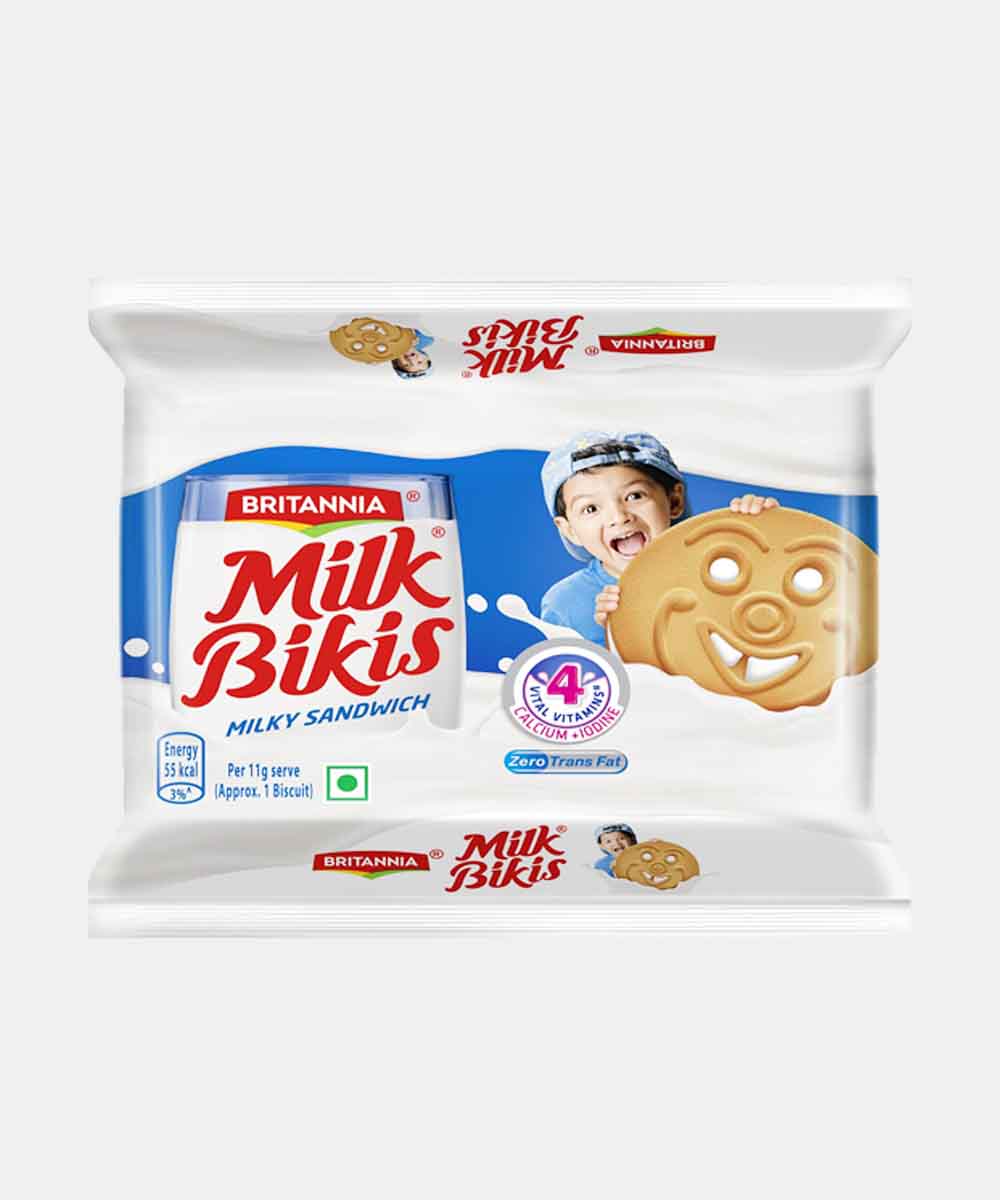 BRITANNIA MILK BIKIS MILKY SANDWICH 188GM