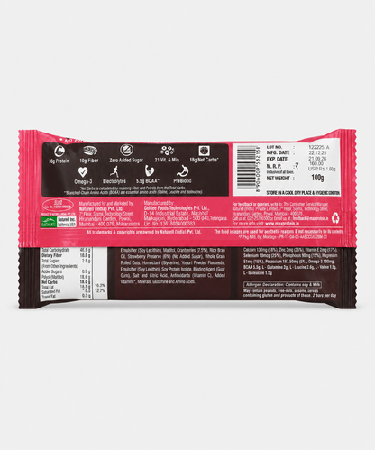 Rite Bite Max Protein Choco Berry Bar 100 Gm