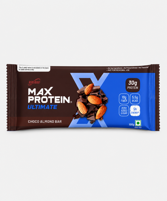 Rite Bite Max Protein Choco Almond Bar 100 Gm