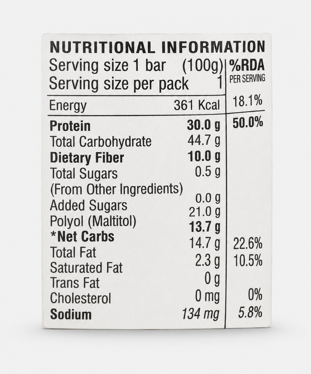Rite Bite Max Protein Choco Almond Bar 100 Gm