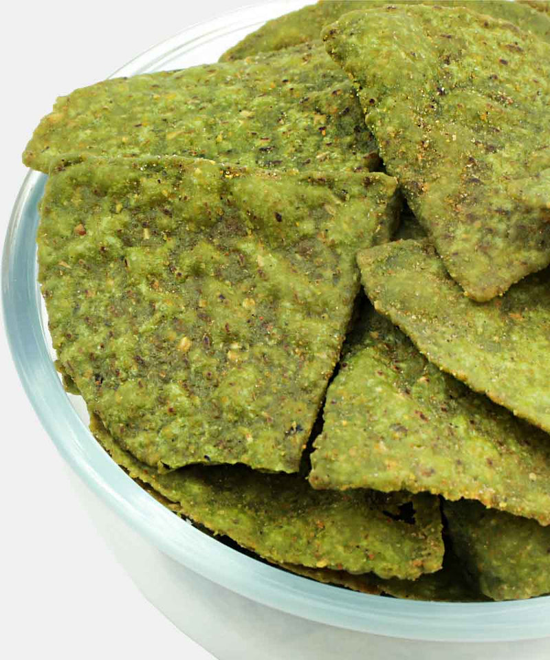 TORTILLA CHIPS SPINACH ITALIAN & HERBS 120 GM