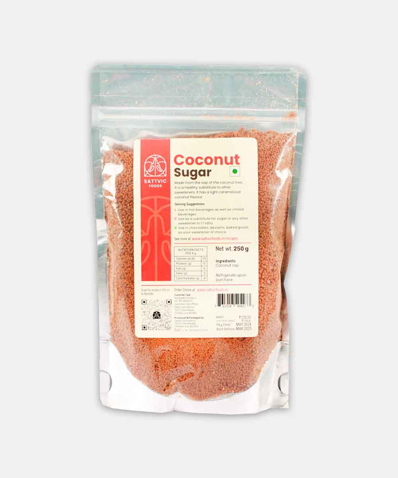 SATTVIC FOODS COCONUT SUGAR 250 GM