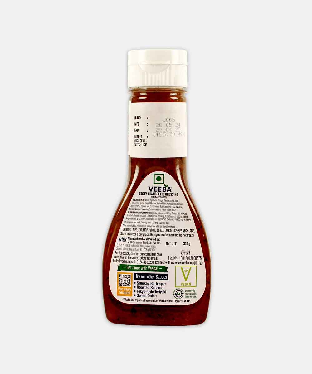 Veeba Vinaigrette Salad Dressing 320 Gm - Neelam Foodland Mumbai