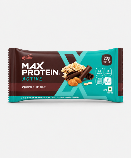 Rite Bite Max Protein Active Choco Slim Bar 67 Gm