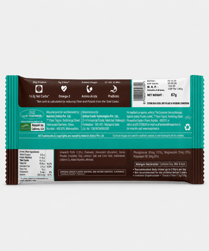 Rite Bite Max Protein Active Choco Slim Bar 67 Gm