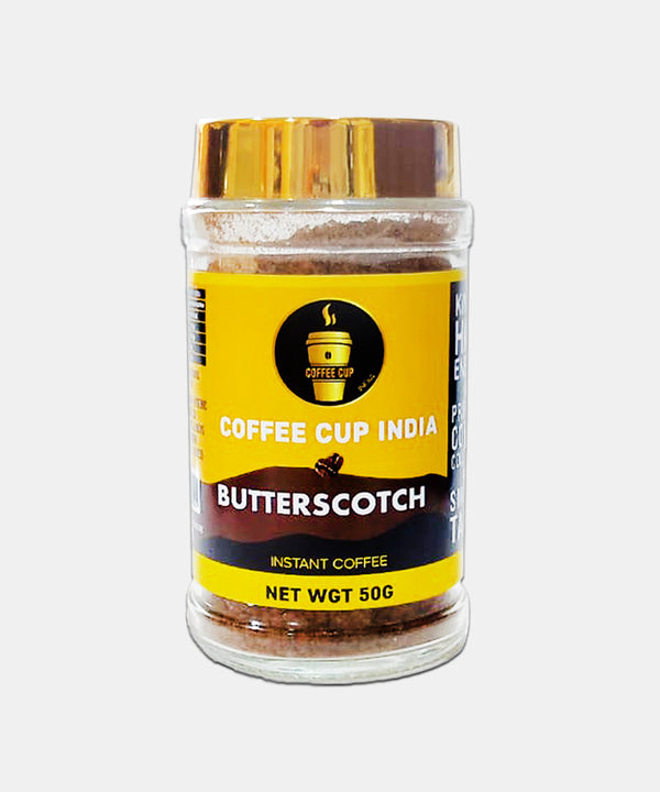 COFFEE CUP INDIA BUTTERSCOTCH INSTANT COFFEE 50 GM