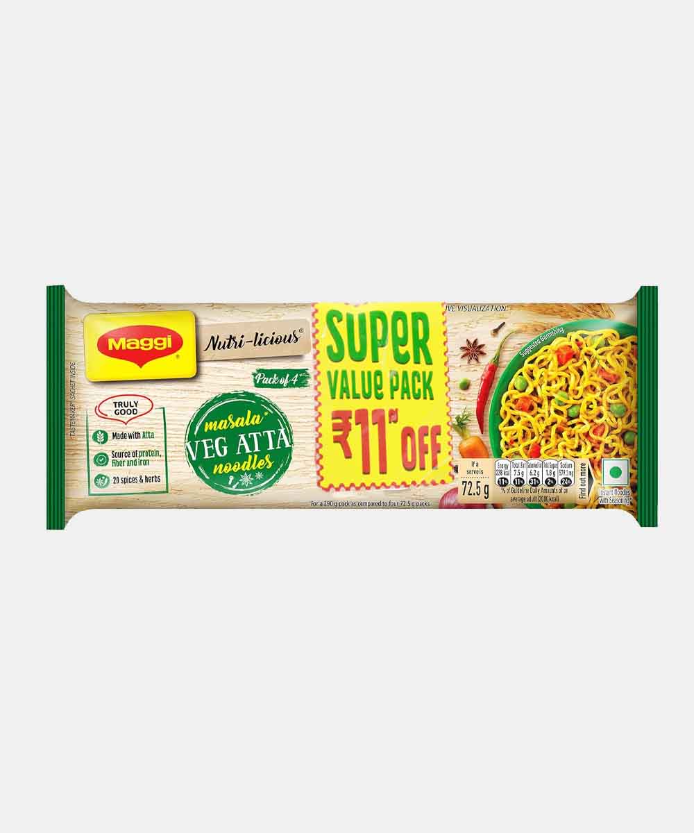 Maggi Veg Atta Masala Noodles 290 Gm - Neelam Foodland Mumbai