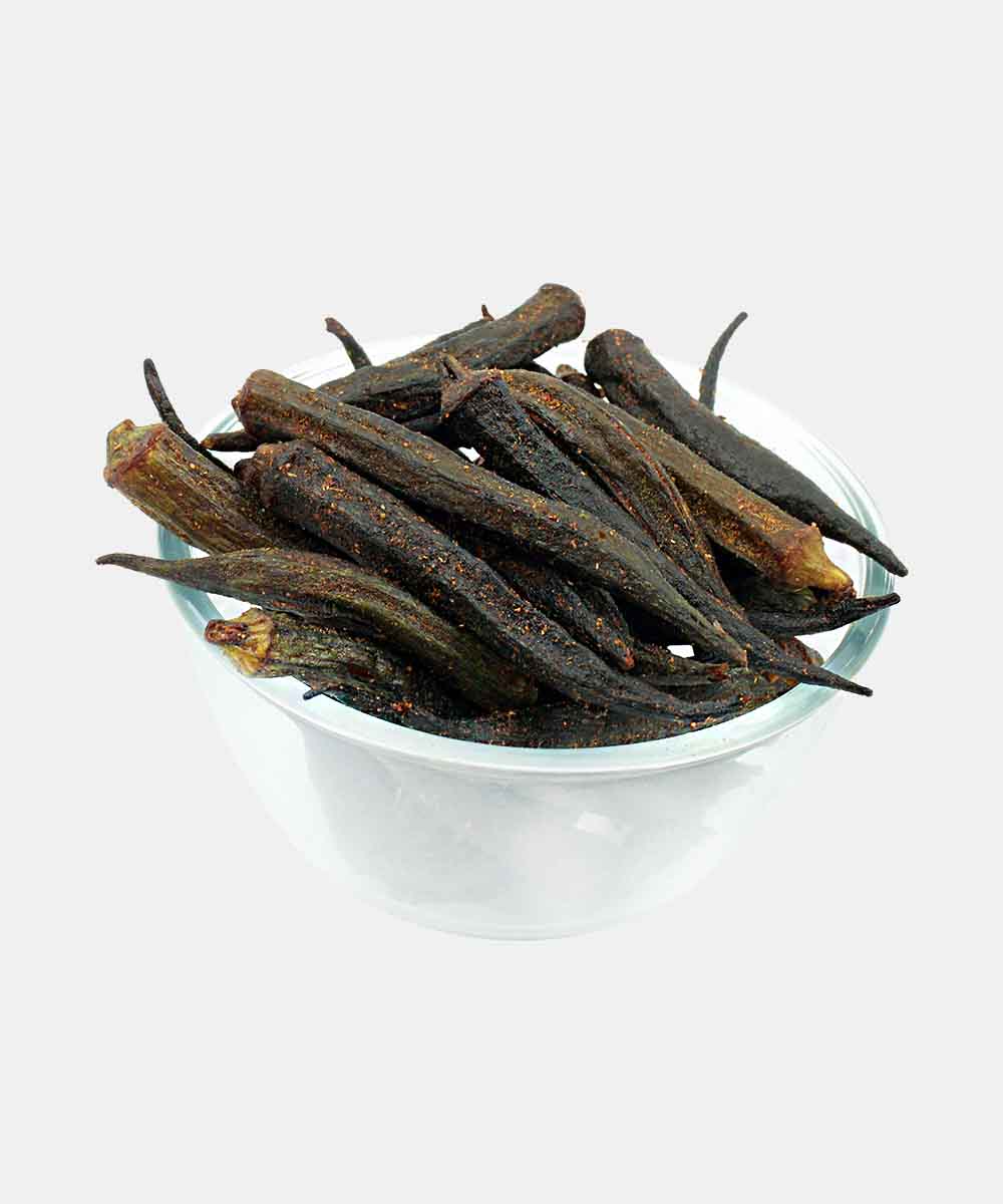 Vacuum Fried Masala Okra Chips 100 Gm