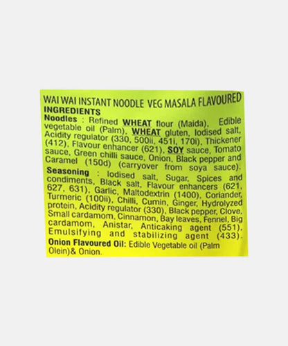Wai Wai Veg Masala Noodles 70 Gm