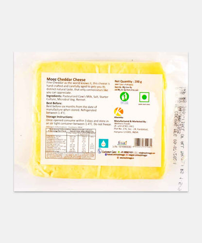 Mooz Cheddar Cheese 200 Gm